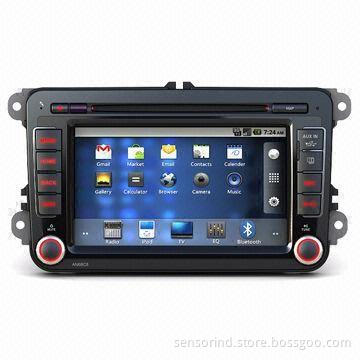 In-dash DVD Player for Volkswagen, Supports Google Android 2.2 OS